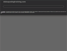 Tablet Screenshot of dubuquedogtraining.com